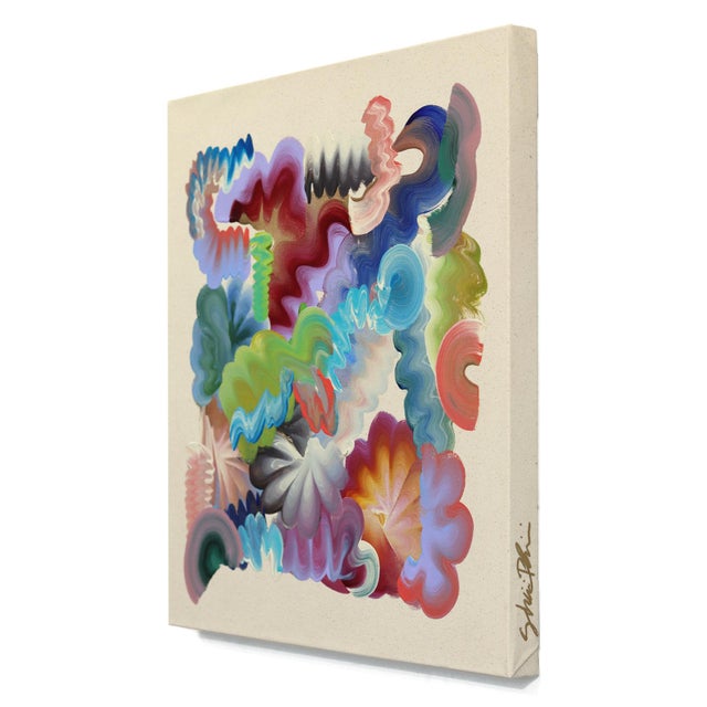 Newness - Colorful Expressive Contemporary Abstract Art on Canvas Original Artwork by Shiri Phillips For Sale In Los Angeles - Image 6 of 9