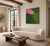 This abstract artwork explores the delicate balance of nature through a dialogue of deep greens and luminous pink. Organic...
