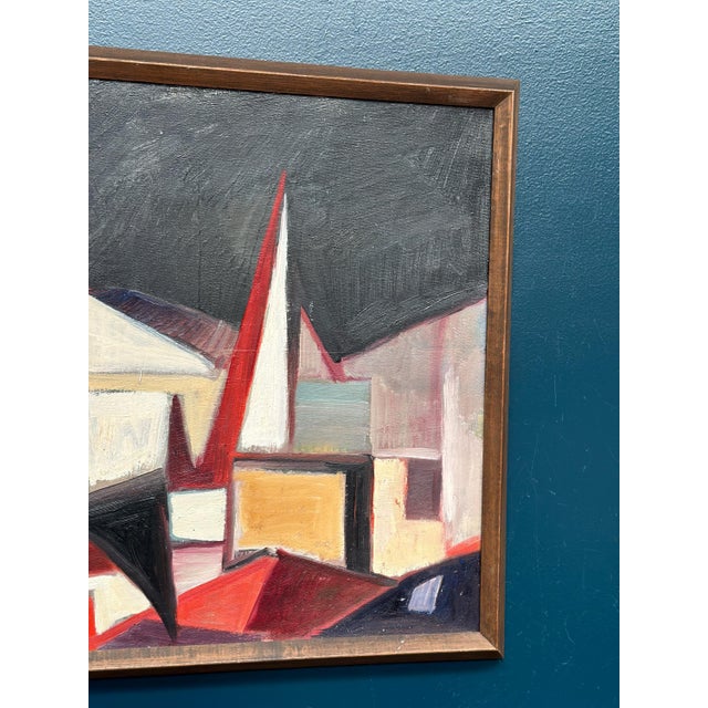 Leif Bodin, Facades, 1950s, Oil on Canvas, Framed For Sale - Image 12 of 18