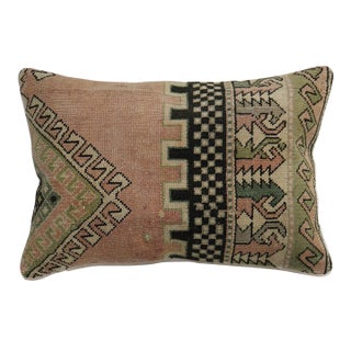 Mid 20th Century Tribal Turkish Rug Pillow For Sale