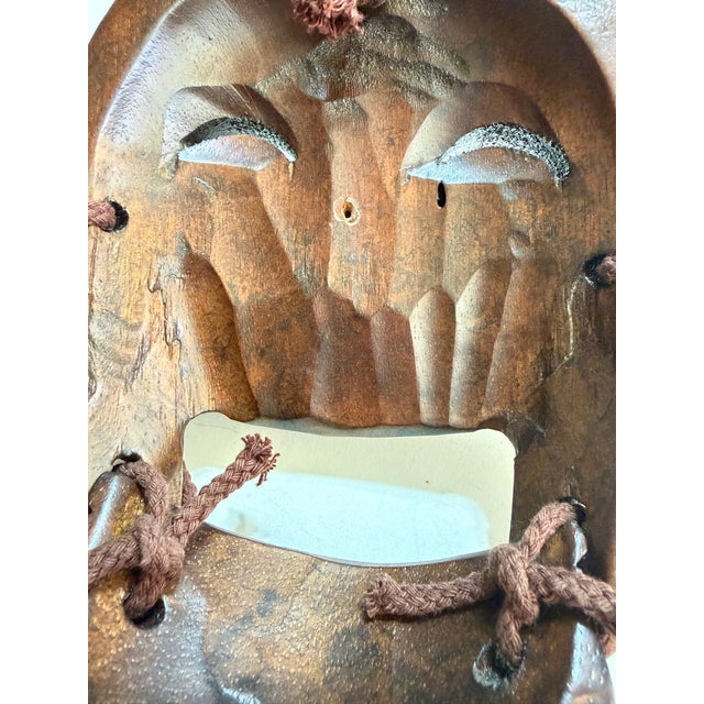 Wood Vintage Korean Hahoe Yangban Hand-Carved Wood Mask With Articulated Jaw For Sale - Image 7 of 8