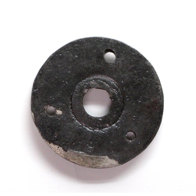 Traditional Cast Iron Aesthetic Reproduction Door Rosette For Sale - Image 3 of 3