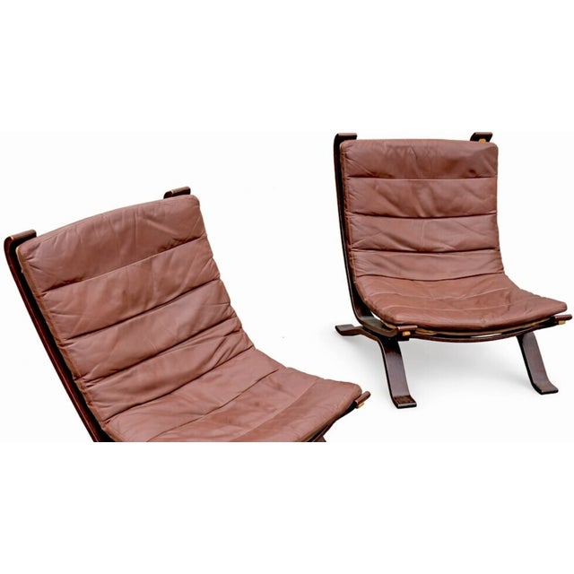 1970s Focus Armchairs in Leather from Bramin Møbler, 1970s, Set of 2 For Sale - Image 5 of 11