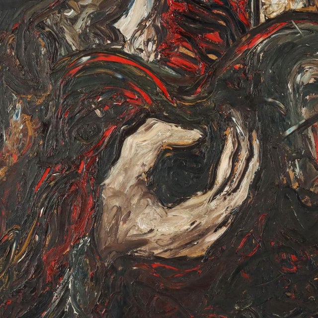 Antonio Manzoni, Guitar Player, Mixed Media on Board For Sale - Image 5 of 13