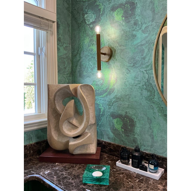 Agate Malachite Acrylic Candy Catchall Dish, Small For Sale - Image 10 of 14