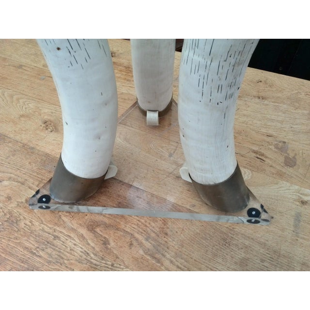 Faux Tusks Dining Table, 1950s For Sale - Image 4 of 11