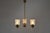 Made in czechoslovakia. Made of glass and brass. Re-polished with aged patina. 3x40w, e27 or e26 bulb. Good original...