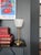 Senator Lamp in Brass and Opaline Glass, 1970s For Sale - Image 3 of 6