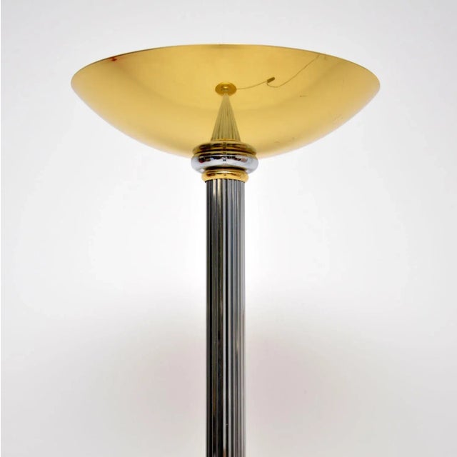 Mid-Century Modern Vintage French Floor Lamp attributed to Le Dauphin, 1970s For Sale - Image 3 of 8