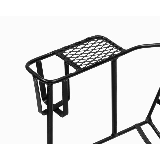 Pair of Vintage Mid Century Salterini-Style Wrought Iron Rocking Chairs For Sale In Los Angeles - Image 6 of 8