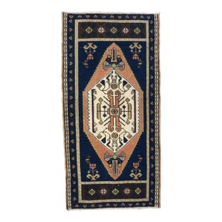 1960s Vintage Handmade Rug For Sale