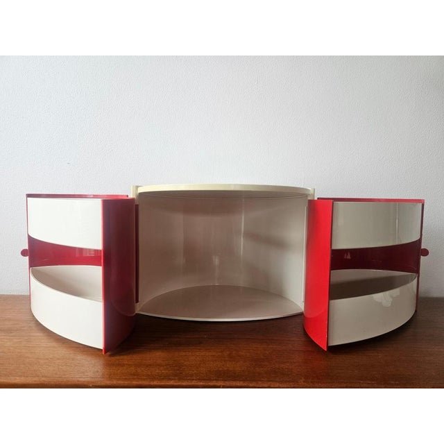 Mid-Century Space Age Table Toiletries Box with Mirror by Plastimat, Italy, 1970s For Sale - Image 15 of 18