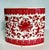 Vintage Asian Porcelain Crackle Glaze Red & White Ikebana Style Vase Planter For Sale - Image 10 of 10