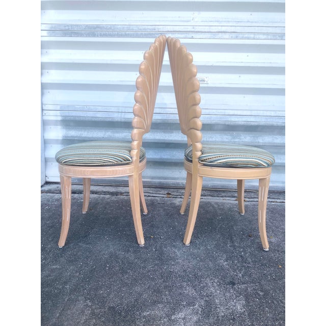 1970s Venetian Grotto-Style Scalloped Shell-Back Dining Chairs For Sale In Miami - Image 6 of 12