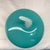Large Tiffany Blue Opaline French Style Lidded Apple Vessel For Sale - Image 4 of 8