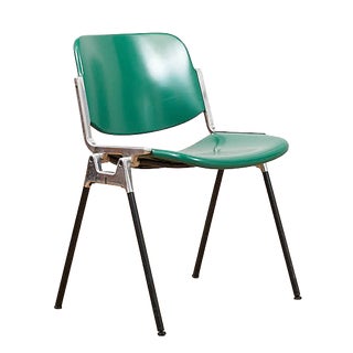 DSC 106 Stacking Chair in Chrome-Plated Tubular Steel by Giancarlo Piretti for Anonima Castelli, 1965 For Sale