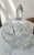 English Vintage Cut Lead Crystal Footed Covered Compote For Sale - Image 3 of 16