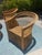 Tan McGuire Vintage Wicker Barrel Back Armchairs, a Set of 4 For Sale - Image 8 of 16