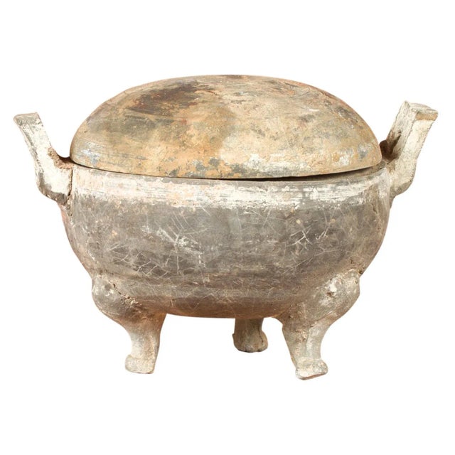 Chinese Han Dynasty Tripod Incense Burner with Removable Lidded Top For Sale - Image 12 of 12