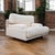 Textile Italian Postmodern Oversized Lounge Chair in Cream Upholstery, 1970s, Mid-Century For Sale - Image 7 of 15
