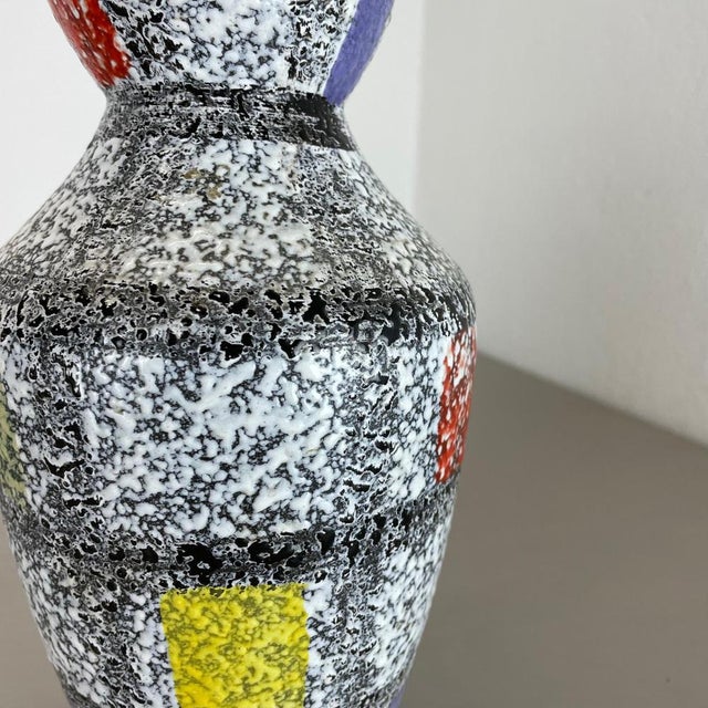 Ceramic Fat Lava Pottery 575 25 Vase from Bay Ceramics, Germany, 1950s For Sale - Image 7 of 18