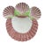 1980s Handmade Pink Shell Platter Signed For Sale