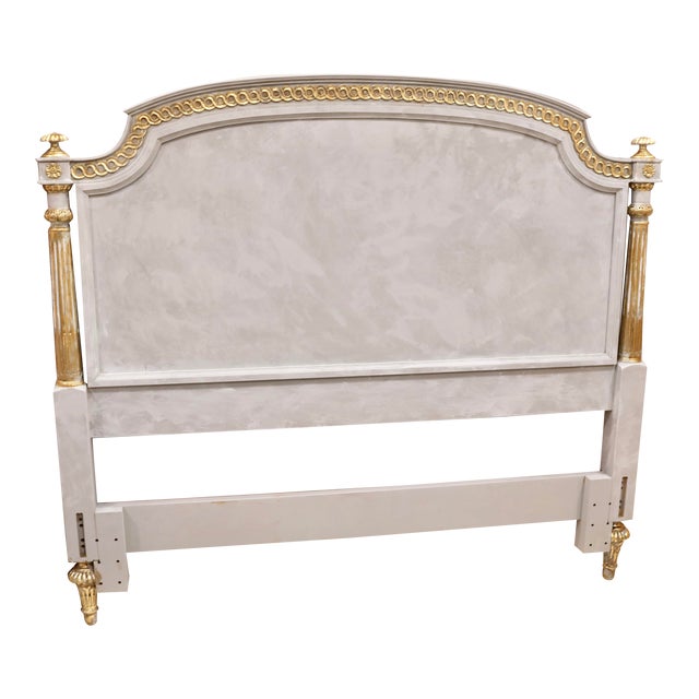 Vintage French Gold Leaf Solid Wood Queen Headboard Chairish