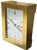 A refined and exceptionally well-crafted vintage brass desk clock by Hermès Paris, dating to the 1960s–1970s, featuring a...