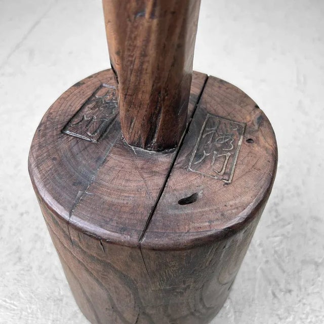 Meiji Wooden Straw Hammer, Japan, 1890s For Sale - Image 4 of 12