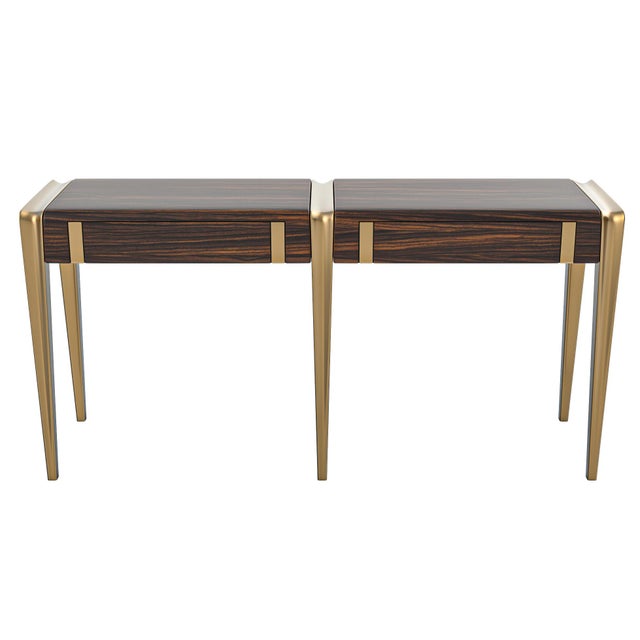 "Micra" Credenza & Console with Bronze Bizimyer Furniture. Unmatched. Unrivalled. Designed by Hasan Samet Bizimyer. Please...