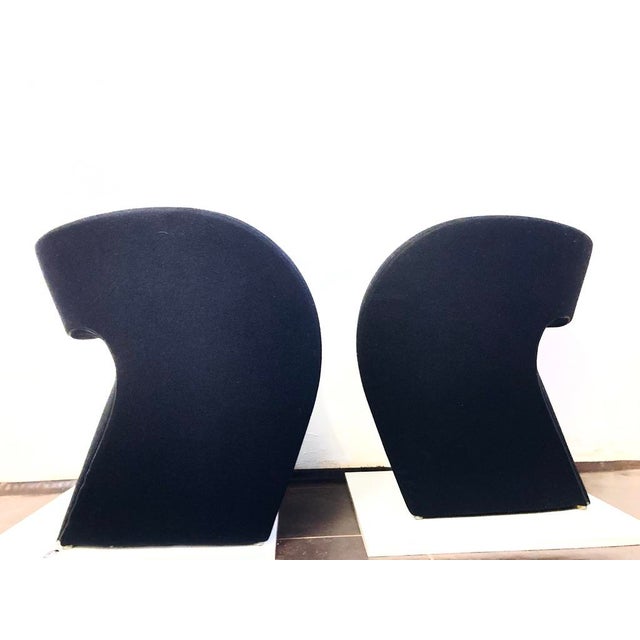 Moroso Victoria & Albert Armchairs in Black by Ron Arad for Moroso, 2000s, Set of 2 For Sale - Image 4 of 18