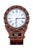 White 19th Century Victorian Carved Mahogany Wall Clock For Sale - Image 8 of 8