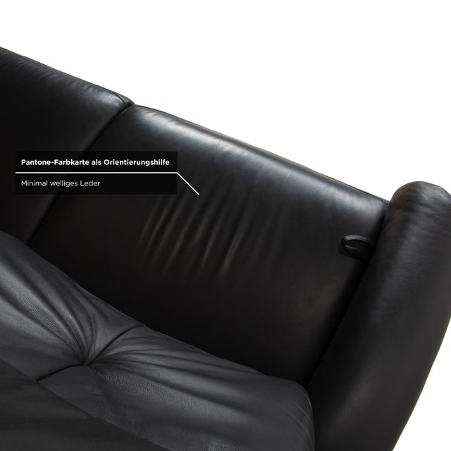 Animal Skin Model 4978 3-Seater Sofa, 2-Seater Sofa and Armchair in Anthracite Leather from Himolla, Set of 3 For Sale - Image 7 of 18