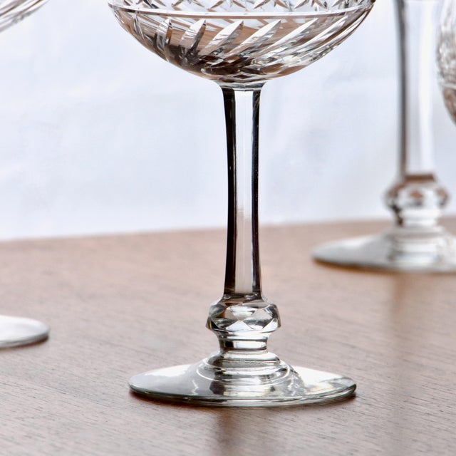 Vintage Treveris Crystal Wine Glasses from Villeroy & Boch, 1905, Set of 6 For Sale - Image 4 of 6
