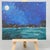Add a touch of serenity to your space with this captivating acrylic painting. Featuring a luminous supermoon over a...