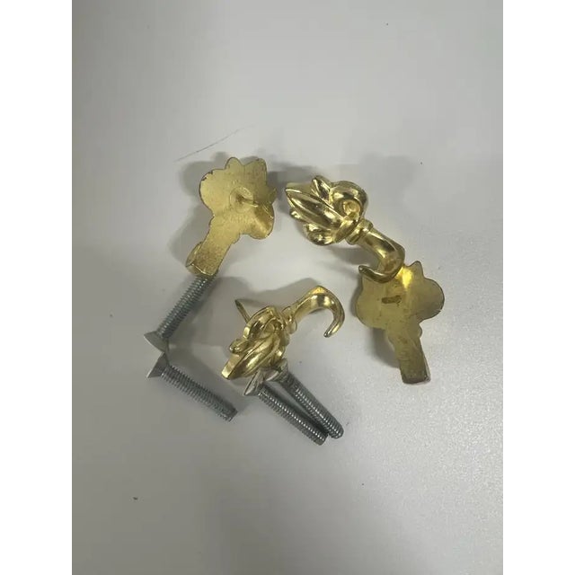 1930s French Art Deco Brass & Frosted Glass Shield Shaped Wall Sconce, a Pair For Sale In New York - Image 6 of 14