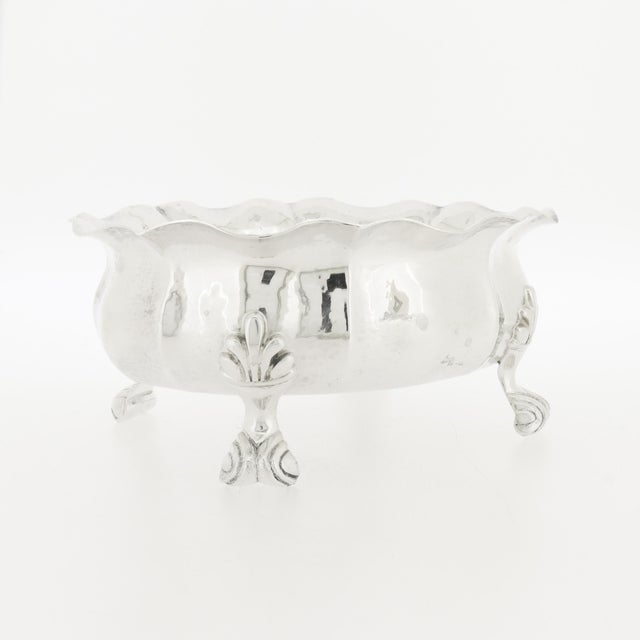 Italian Vintage 5" Buccellati Sterling Silver Footed Bowl For Sale - Image 3 of 8