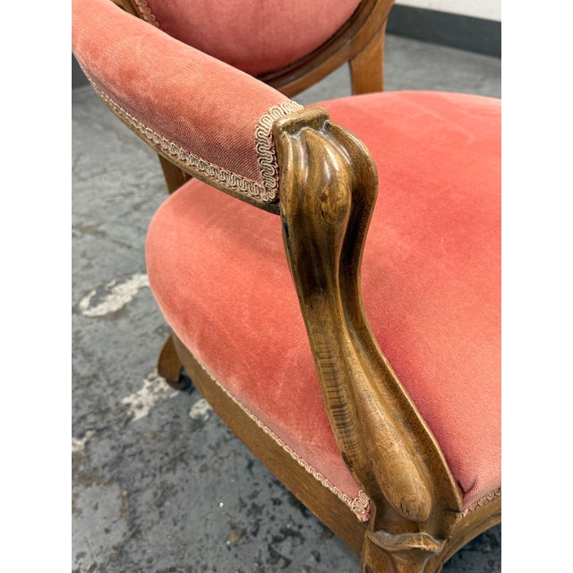 Victorian Rococo Revival Armchair, Early 20th Century For Sale - Image 10 of 12
