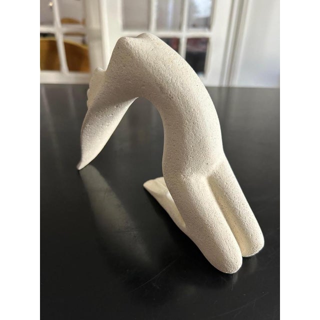 Ivory White Stone Sculpture, 1970s For Sale - Image 8 of 13