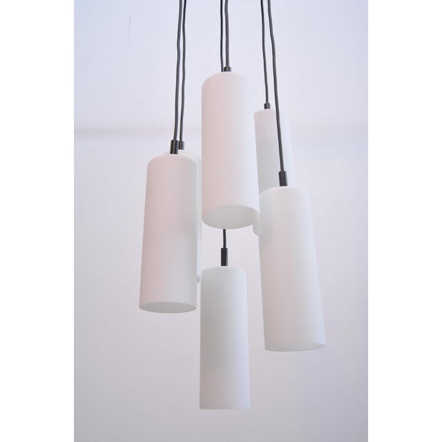 Cascade Ceiling Lamp with 6 Glass Tubes from Staff Leuchten, 1970s For Sale - Image 4 of 10