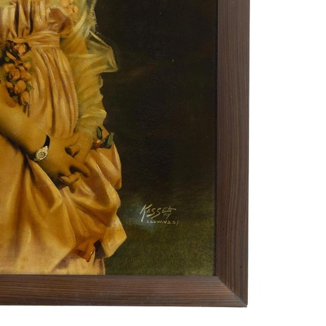 M Kassel, Portrait of Lady, 19th-20th Century, Color Print For Sale - Image 5 of 6