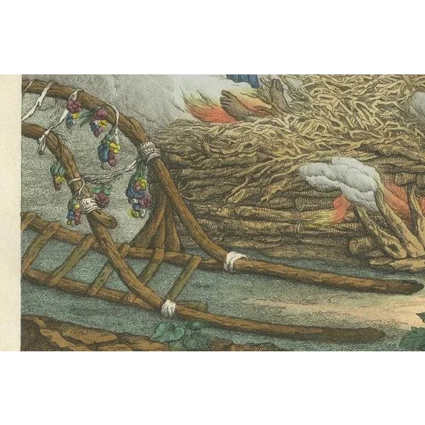 Varin, Hindu Funeral: Cremation of a Brahmin, 1827, Print For Sale - Image 4 of 8