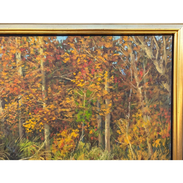 Paint Jerry Greenberg "Arkansas River Ozarks" Contemporary Realistic Forested Landscape Painting, 1995 For Sale - Image 7 of 12