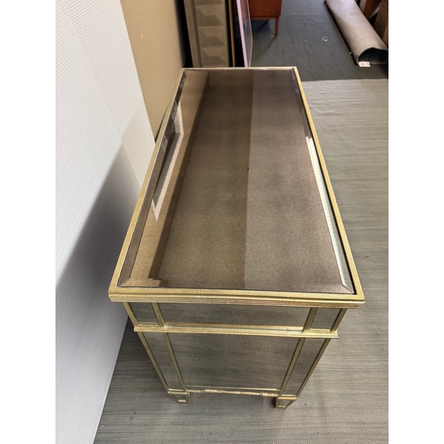Glass Rosdorf Park Azil Mirrored Chest of Drawers For Sale - Image 7 of 12