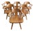Pine Wood Dining Chairs by Asko Finland, 1970s, Set of 6 For Sale