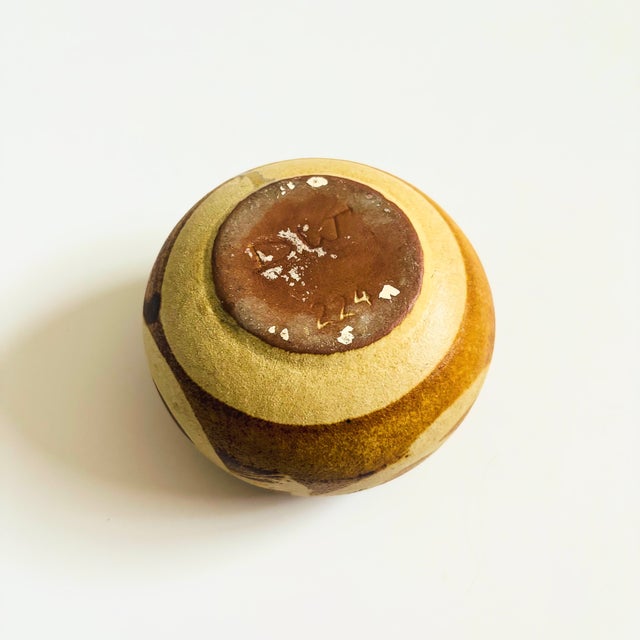 Brown Mid Century Earth Tone Planter Bowl by Stoneware Designs West For Sale - Image 8 of 9