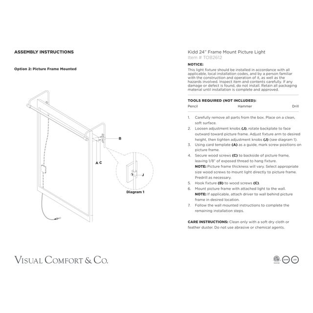 Thomas O'Brien for Visual Comfort Signature Kidd 24" Frame Mount Picture Light in Hand-Rubbed Antique Brass For Sale - Image 13 of 13