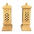 Pair of Monumental Cast Stone Pagoda Garden Lanterns For Sale