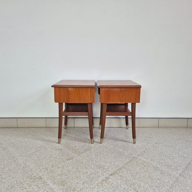 Norwegian Nightstands in Teak, 1960s, Set of 2 For Sale - Image 6 of 12