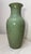Chinese Huge Antique 19th Century Qing Dynasty Chinese Relief Green Celadon Pottery Vase For Sale - Image 3 of 11